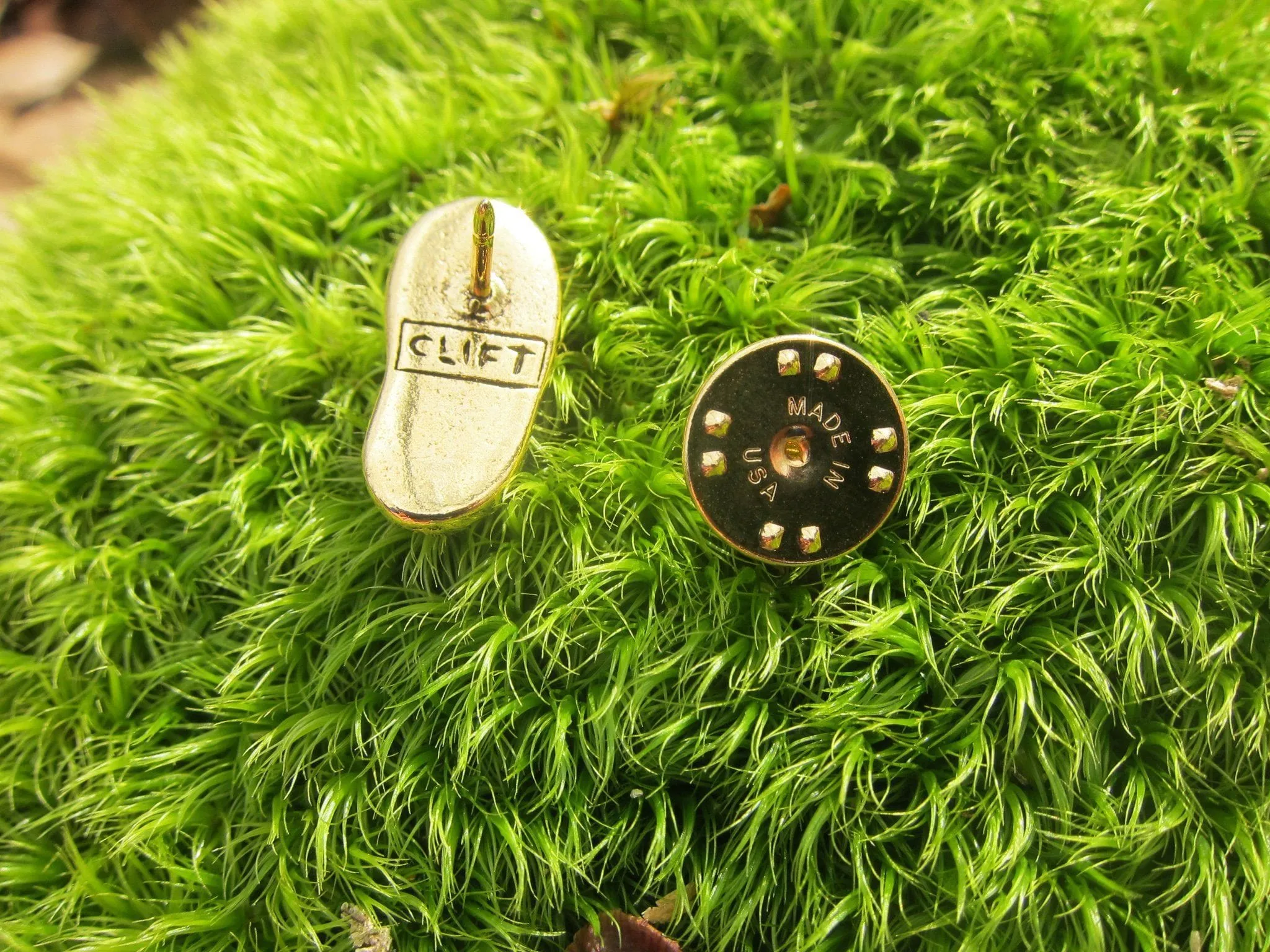 Hiking Boot Gold Lapel Pin