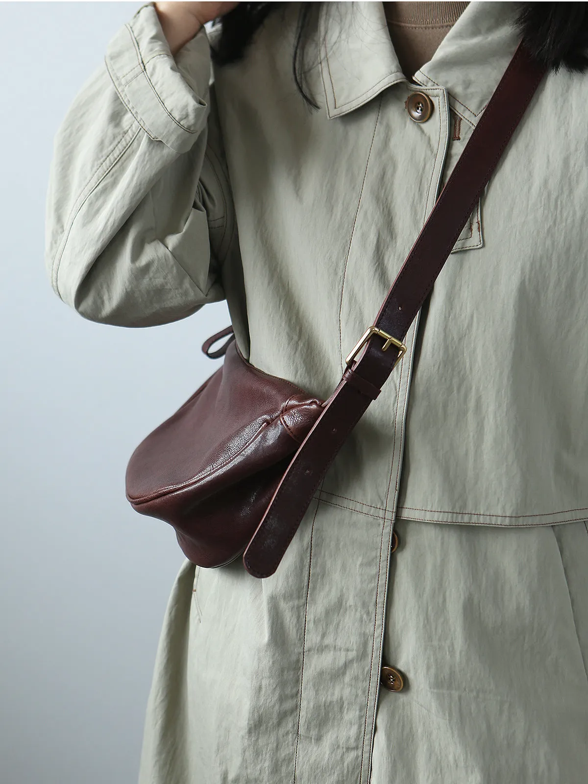 Hobo Womens Leather Over The Shoulder Bag Leather Small Crossbody Purse