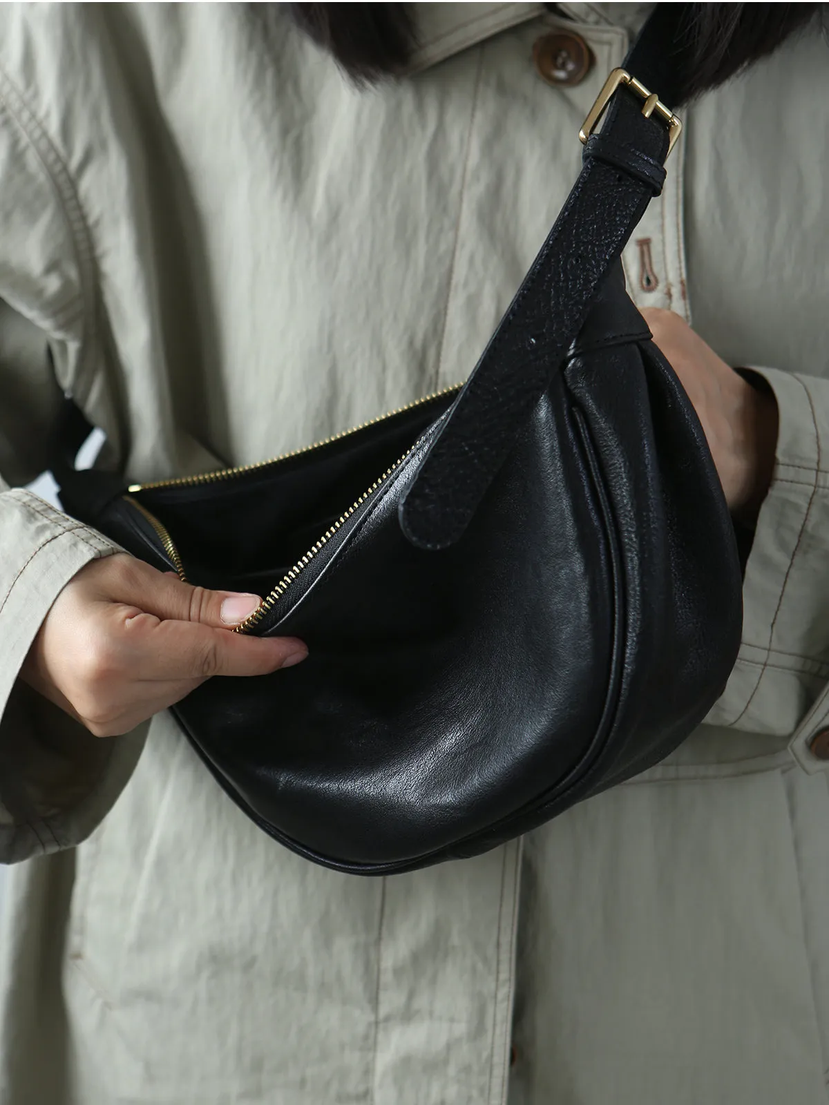 Hobo Womens Leather Over The Shoulder Bag Leather Small Crossbody Purse