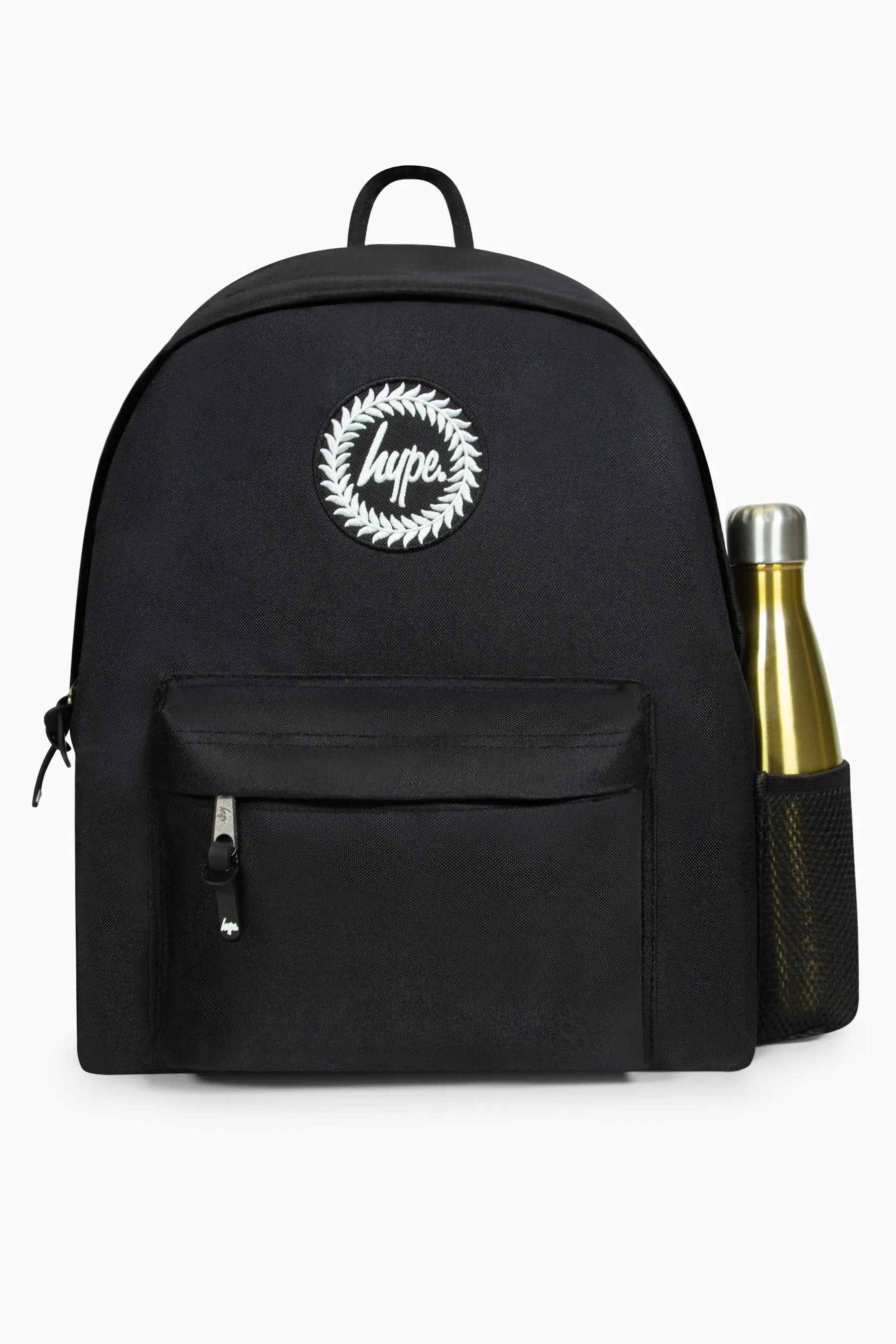 Hype Unisex Iconic Core Plain Black Backpack