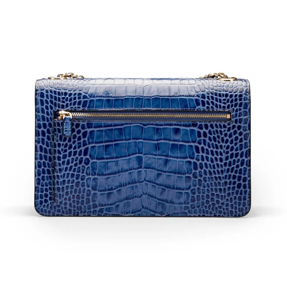Julia Bag - Blue Croc