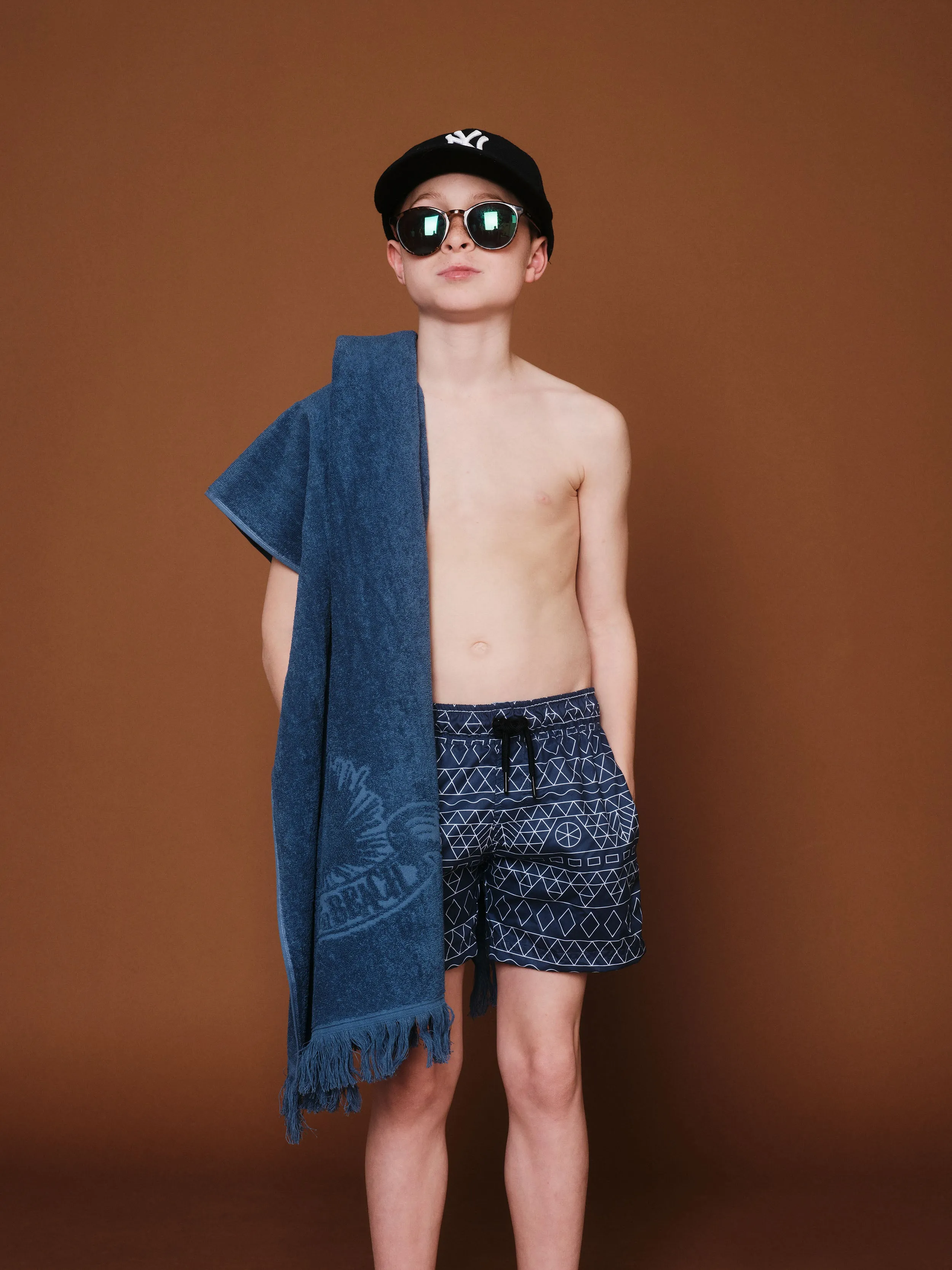 Just Blue | Kids' Monochrome Beach Towel