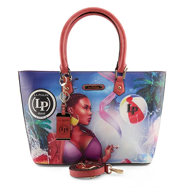 LA PHILIPE LP1021-13 MIAMI BEACH HANDBAG-TOTE