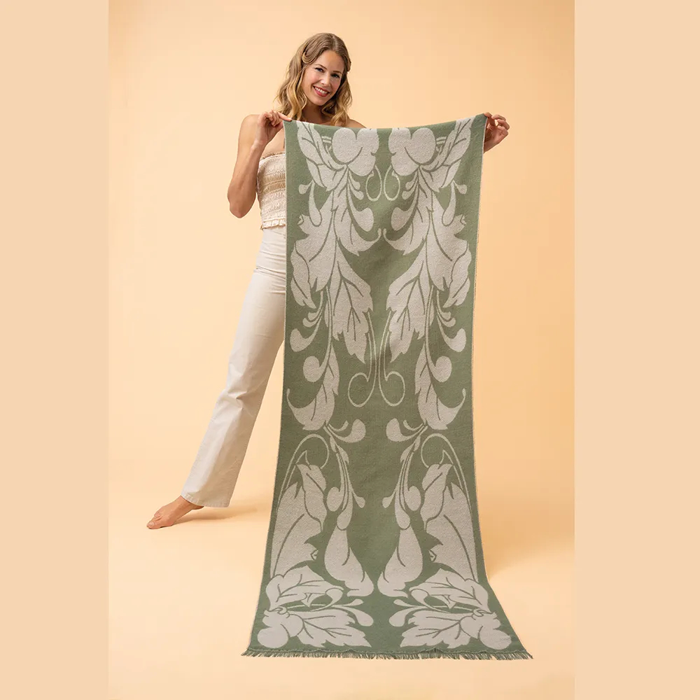 Ladies Opulent Flourish Woven Scarf Perfect Gift by Powder Design AW23