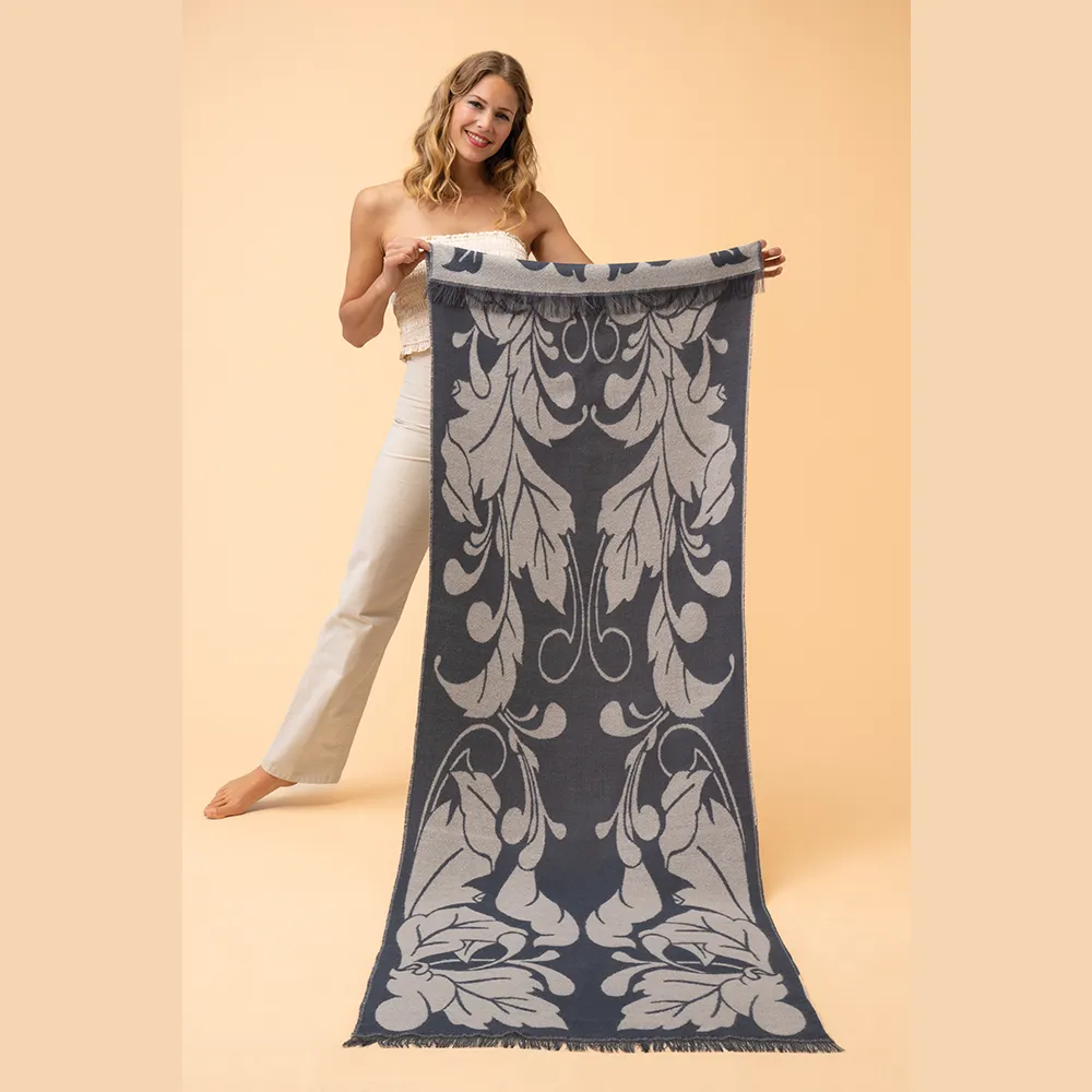 Ladies Opulent Flourish Woven Scarf Perfect Gift by Powder Design AW23