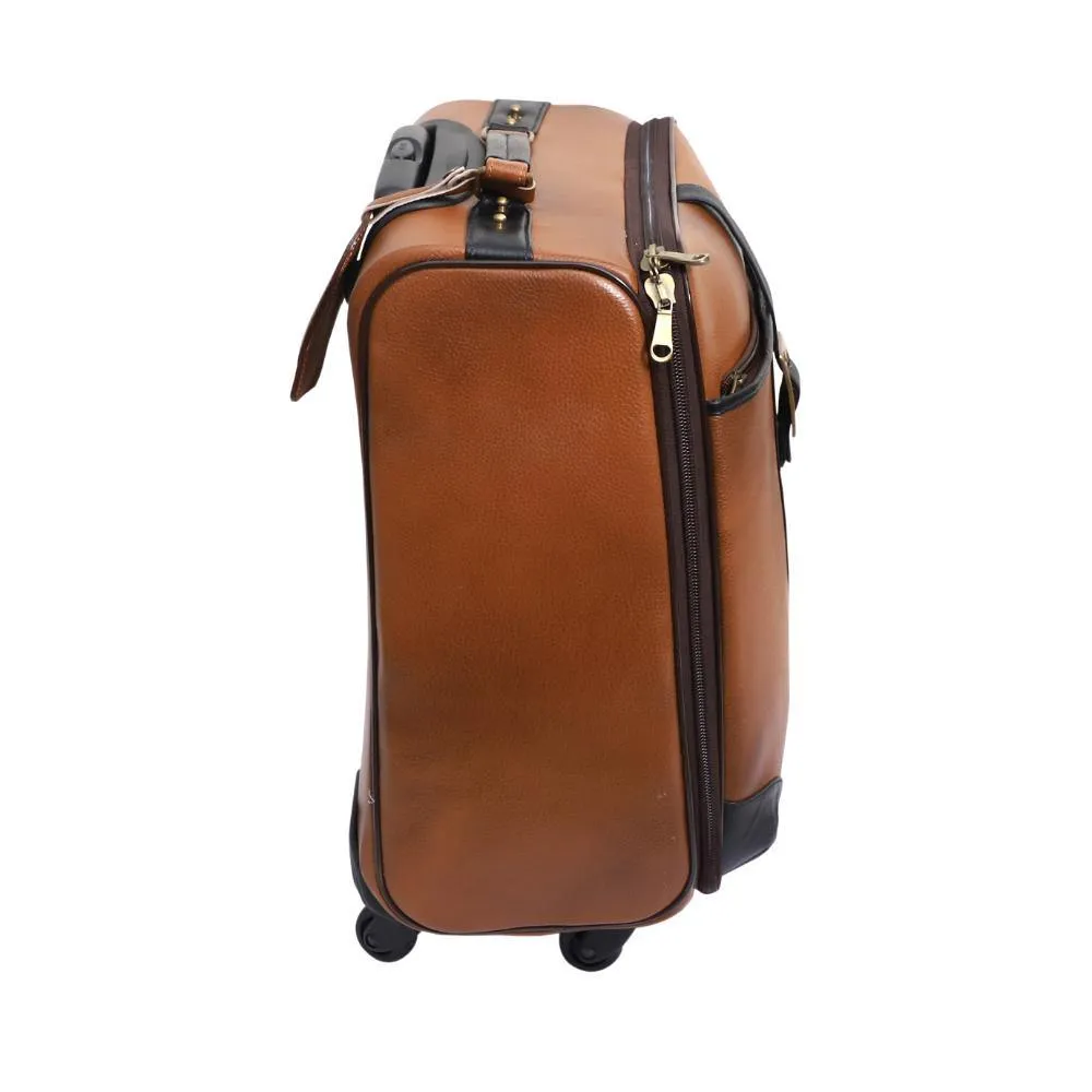 Lavish Touch Mulford Trolley Bag
 Leather - Tan
