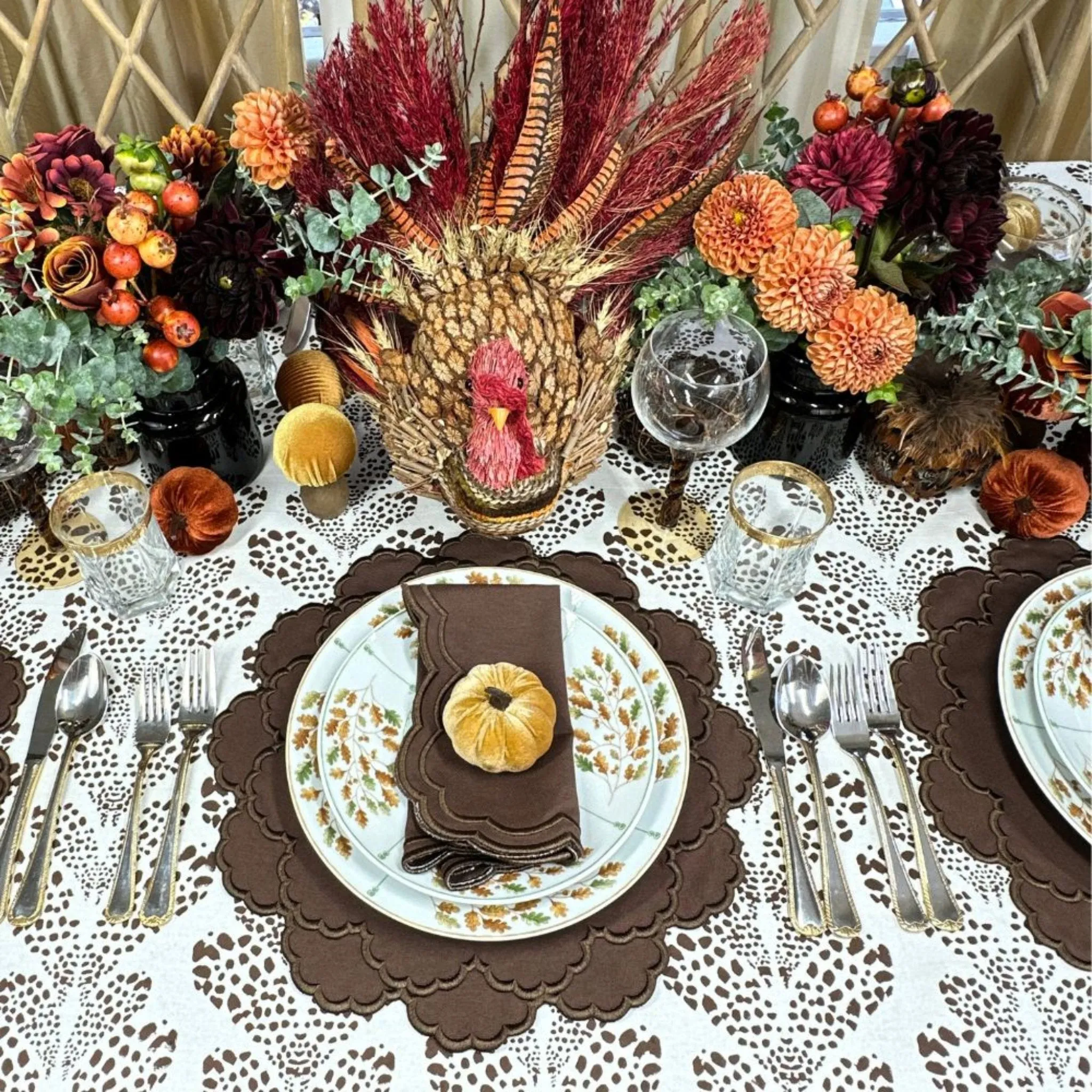 Lillian Napkin in Cocoa, Set of 4