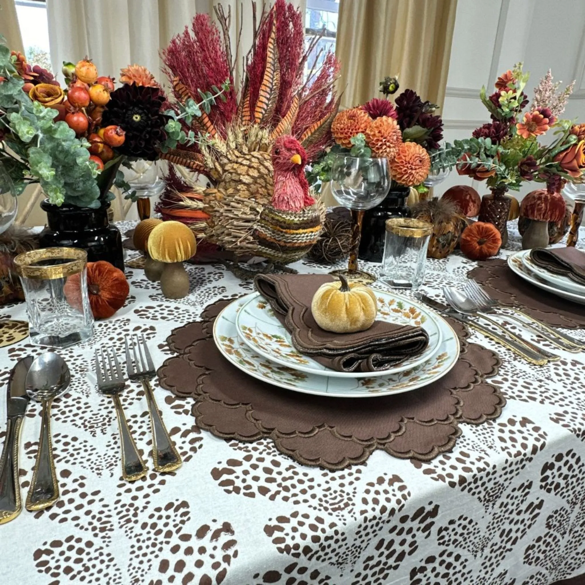 Lillian Napkin in Cocoa, Set of 4