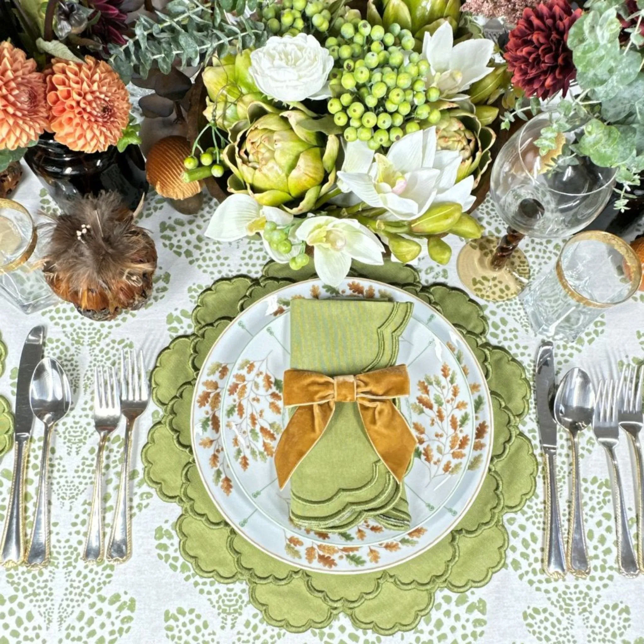 Lillian Napkin in Sage, Set of 4