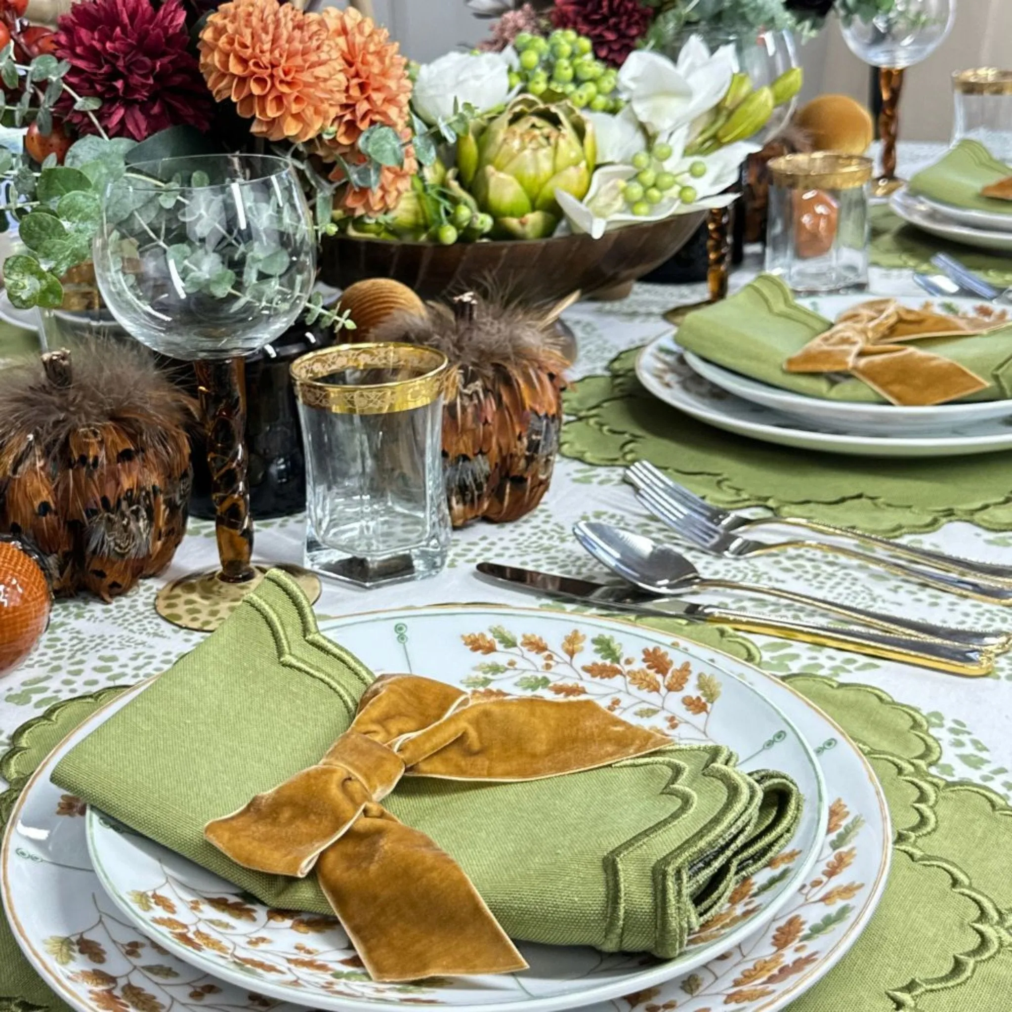 Lillian Napkin in Sage, Set of 4