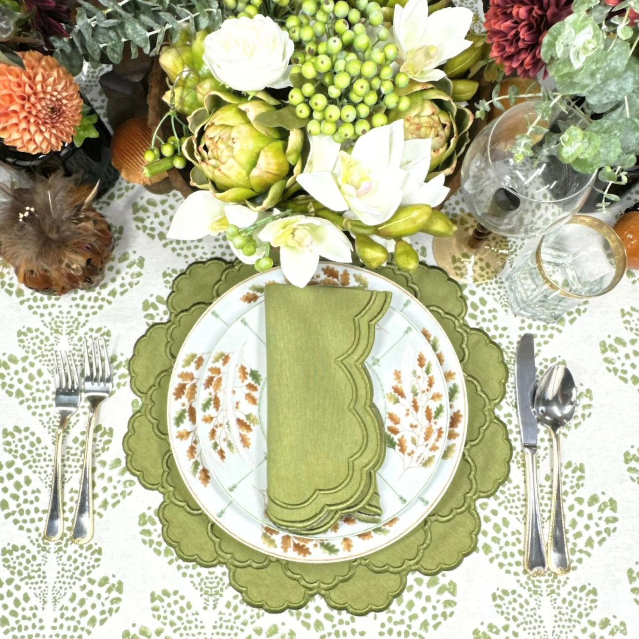 Lillian Napkin in Sage, Set of 4