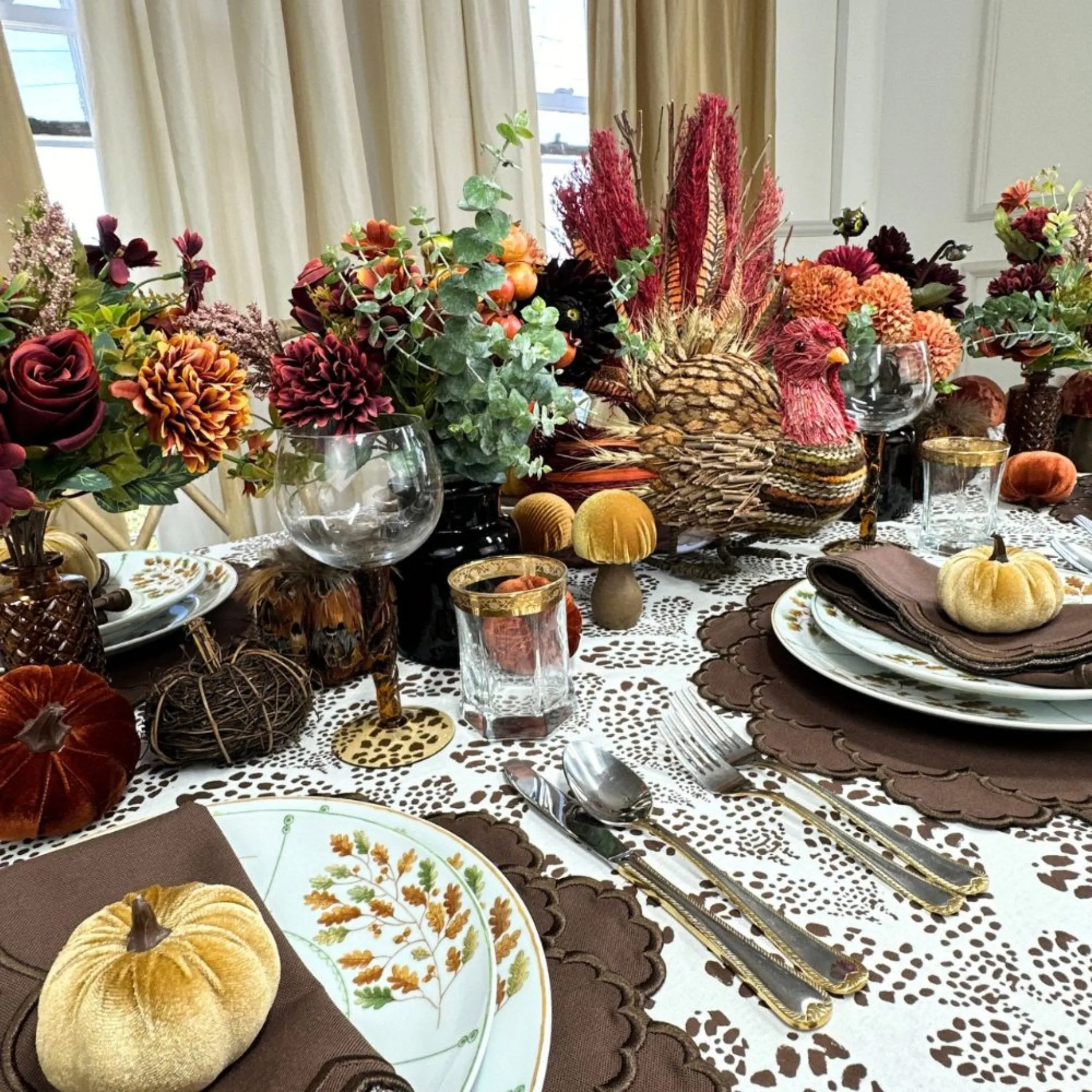 Lillian Placemat in Cocoa, Set of 4