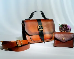 Luxury Brown Handbag Set