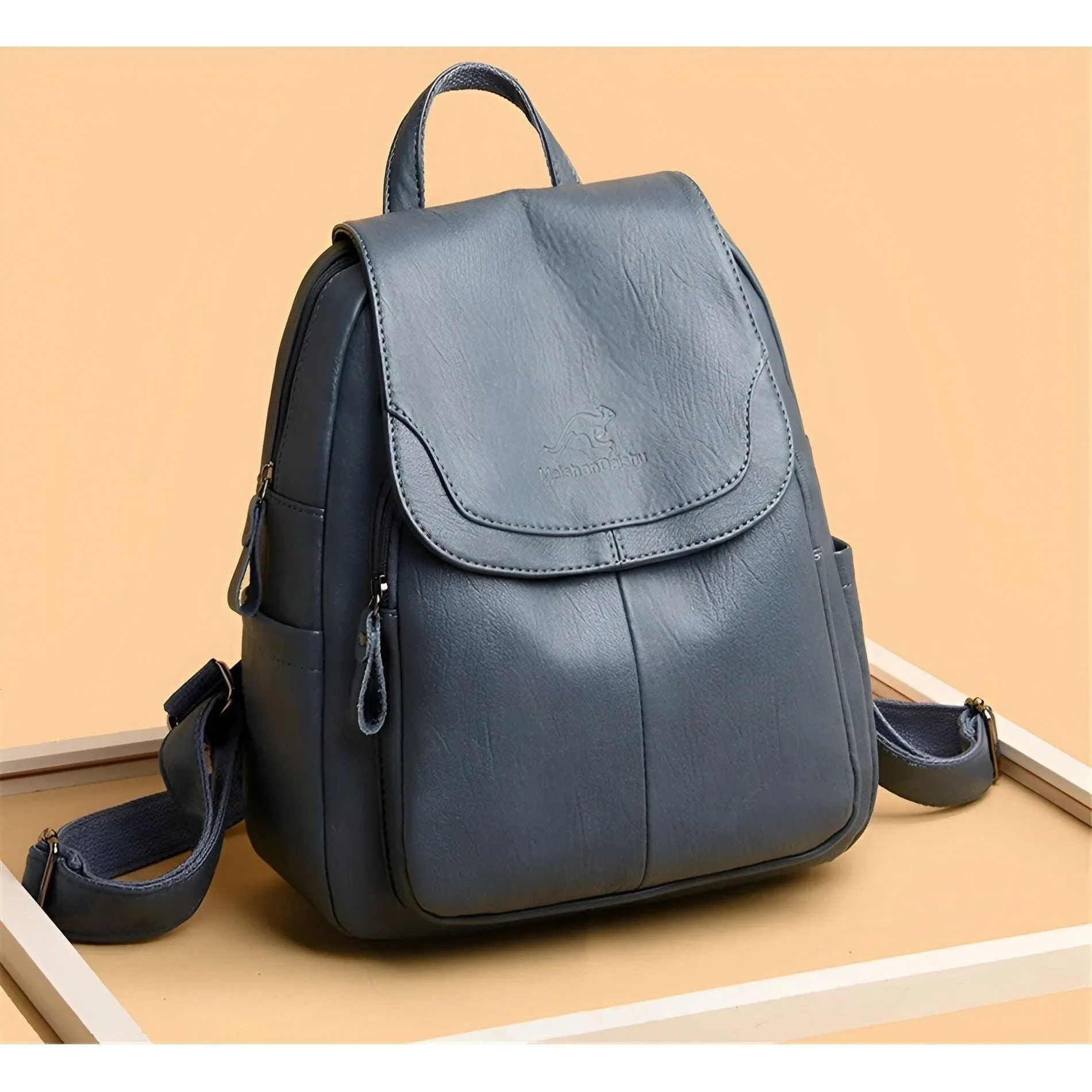 Madeline Fashion Bag - Vintage Leder Büchertasche für Frauen