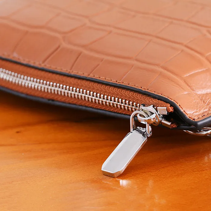 Minimalist Womens Brown Leather Crossbody Bags Shoulder Bag for Women