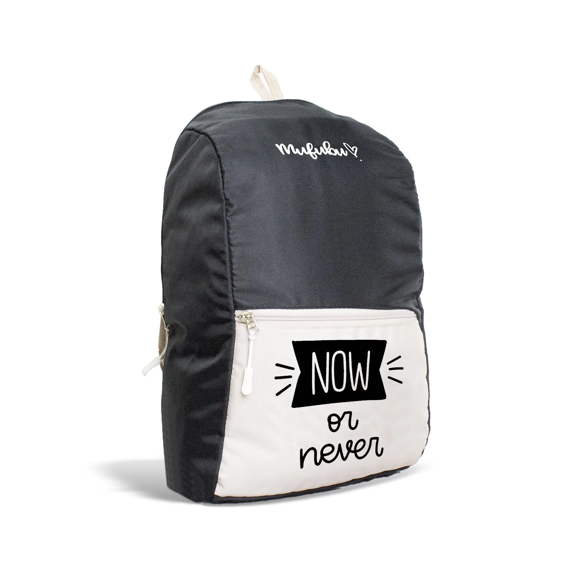 Nano Backpack 15 Ltr Now Or Never Black   Beige