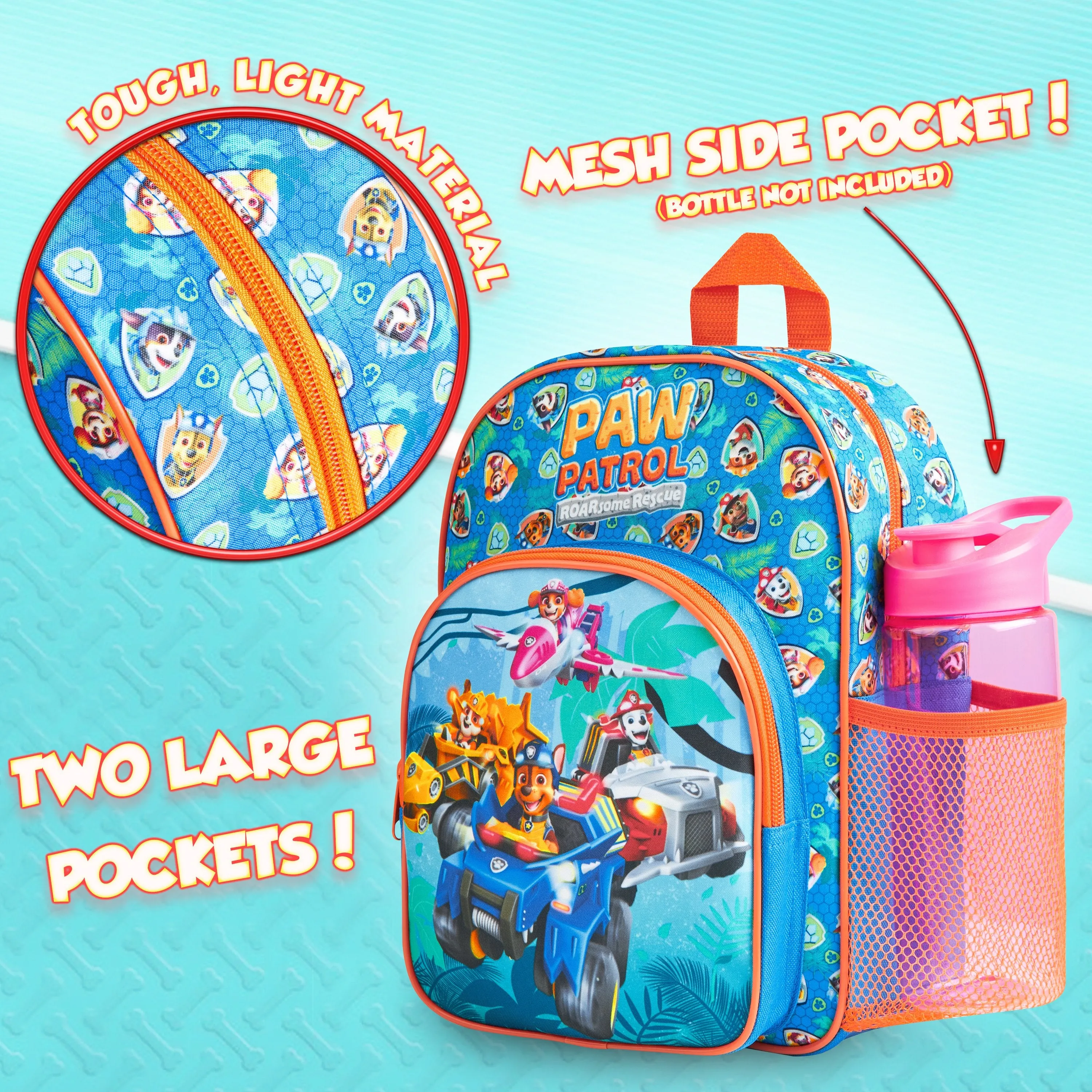 PAW Patrol School Bag, Children's Backpacks, Boys Backpack with the Mighty Pups