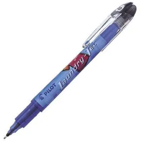 Pilot Sca-Lt-M Laundry Tec Fabric Marker 1.0Mm Black Pack 12