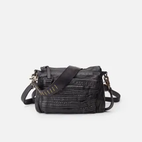 Pleated Leather Crossbody