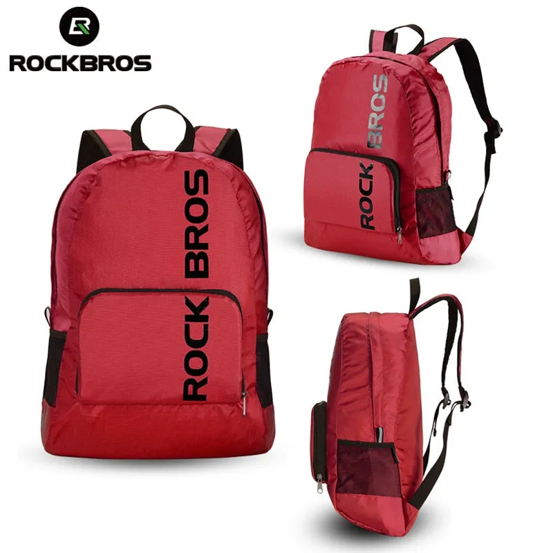 Portable Sports Backpack Rainproof Foldable Bags Hiking Cycling Bicycle Bike Bags Package Travel Bag