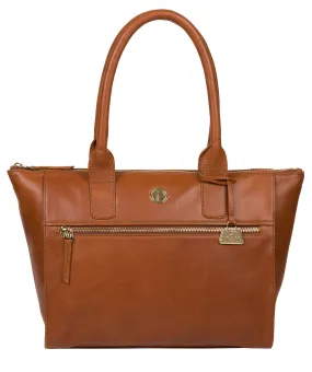 'Primrose' Hazelnut Leather Tote Bag