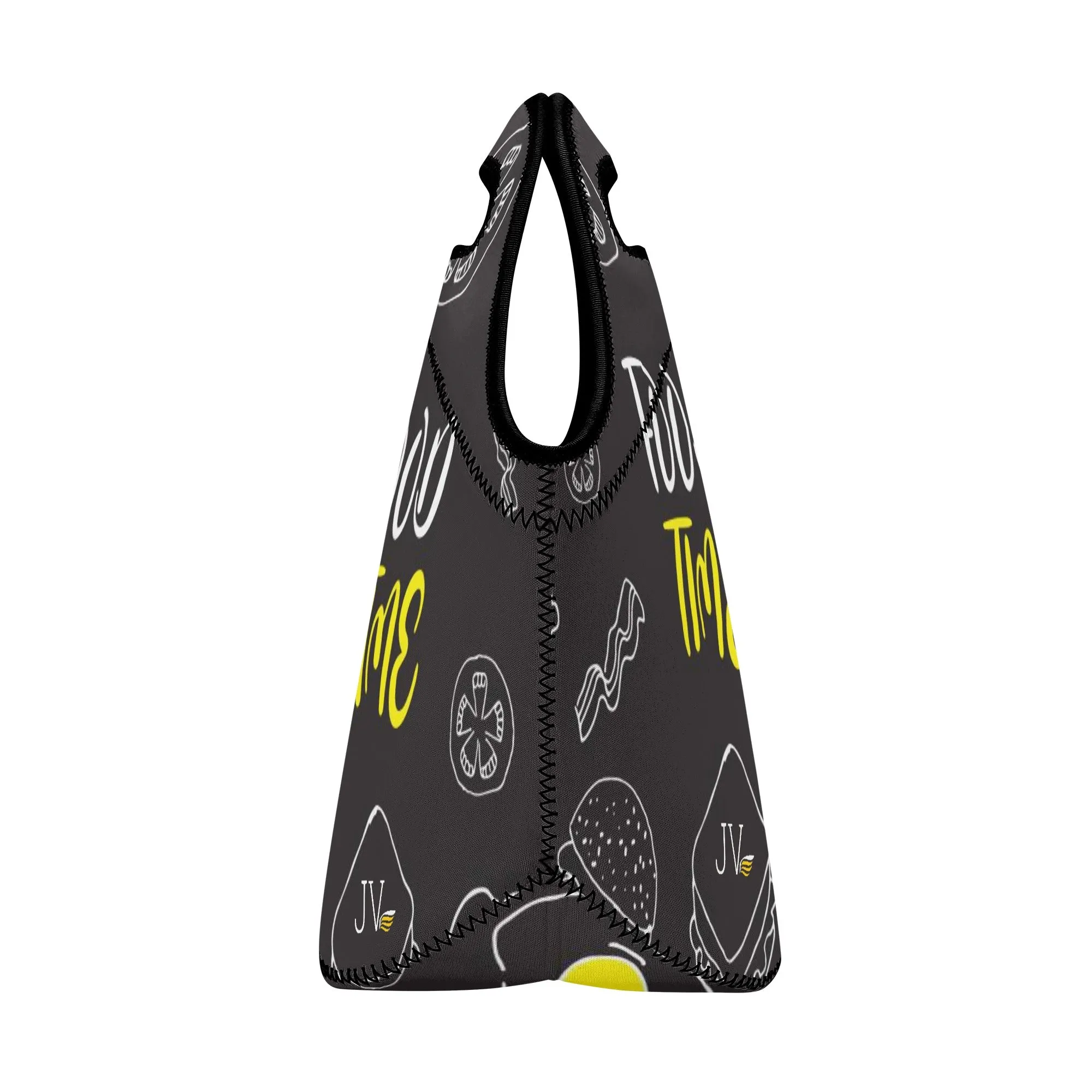 Printed   Embroidered Neoprene Lunch Bag