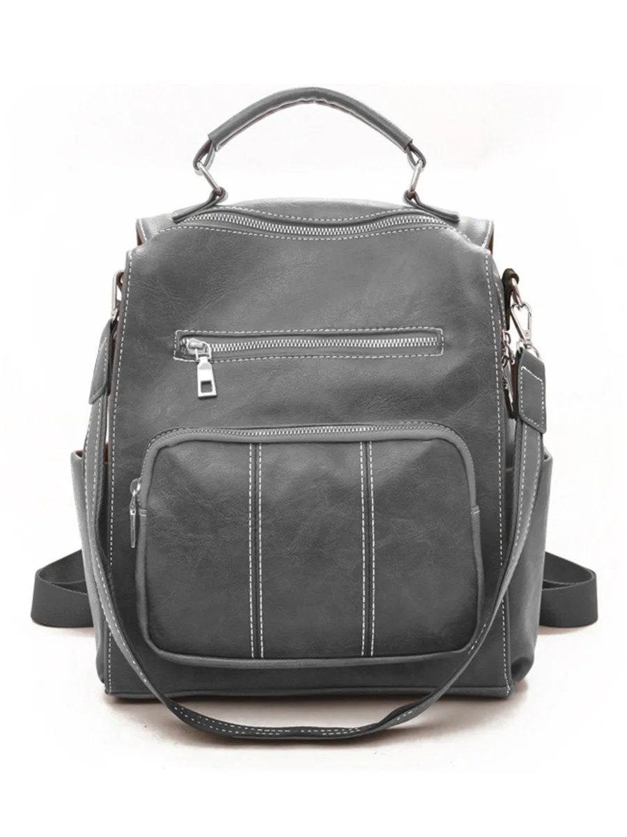 PU Leather Women's Backpack Bag Pillow bag Wholesale Women's Fashion Large Capacity