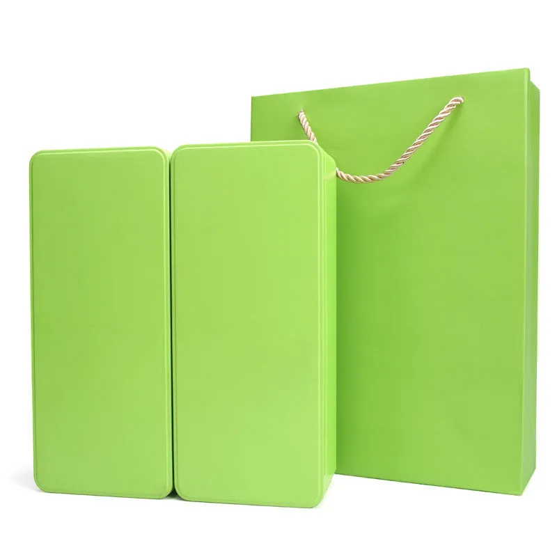 Rectangular general green tea packing box