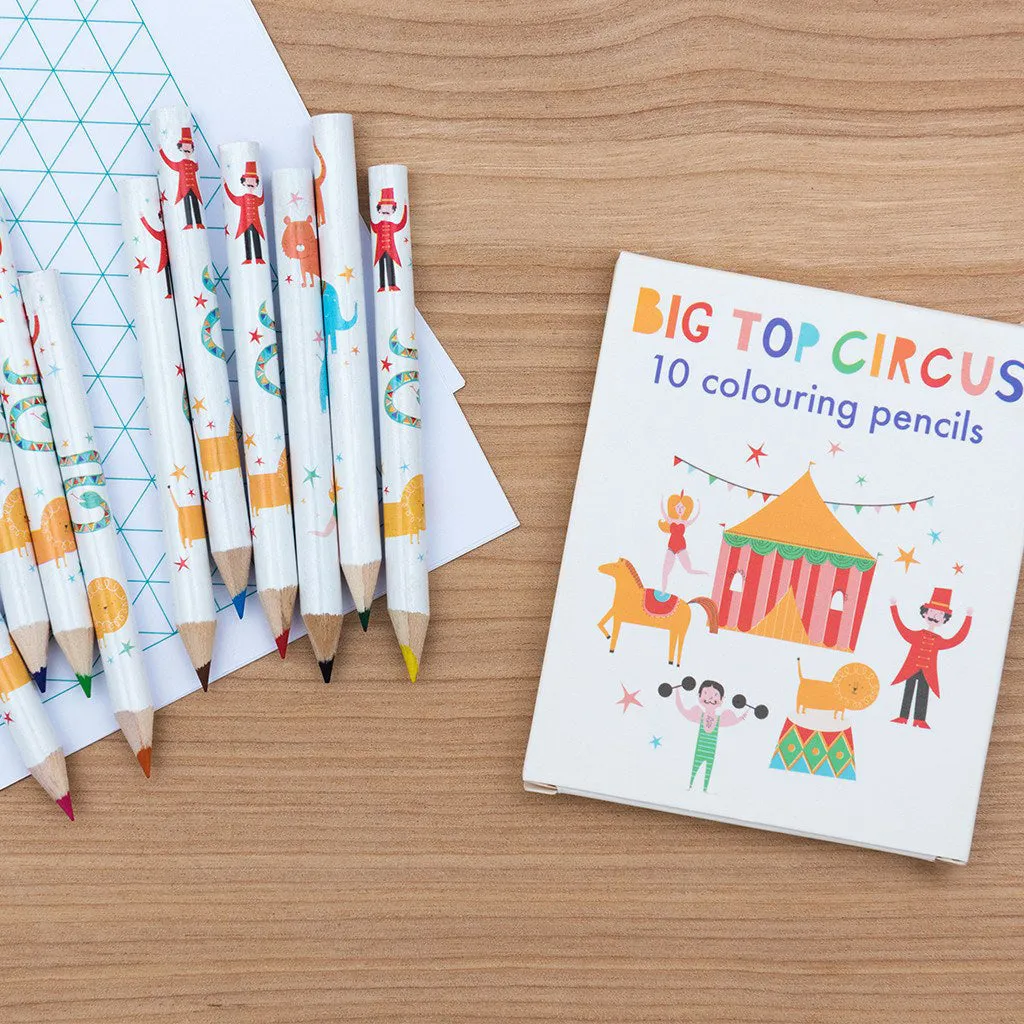Rex Set of 10 Big Top Circus Colouring Pencils