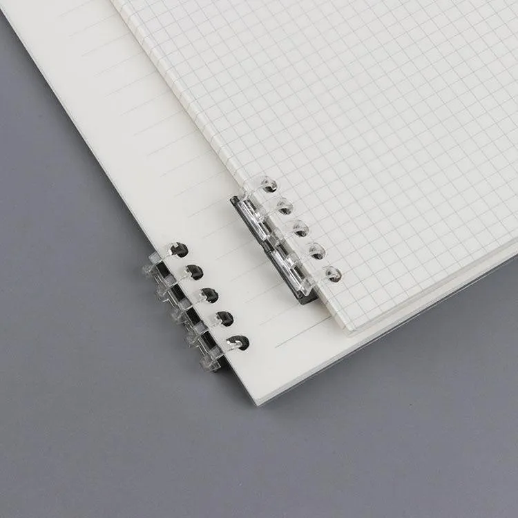 Simple style PP loose-leaf book frosted DIY notebook 10 holes B5 A5 square inner page horizontal line inner pageorizontal inner page NP-030057