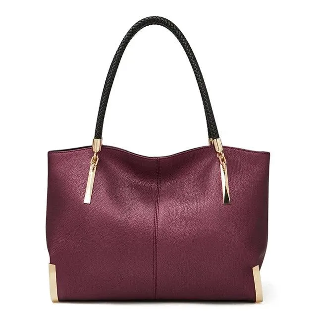 Stylish Women Cowhide Leather Handbag