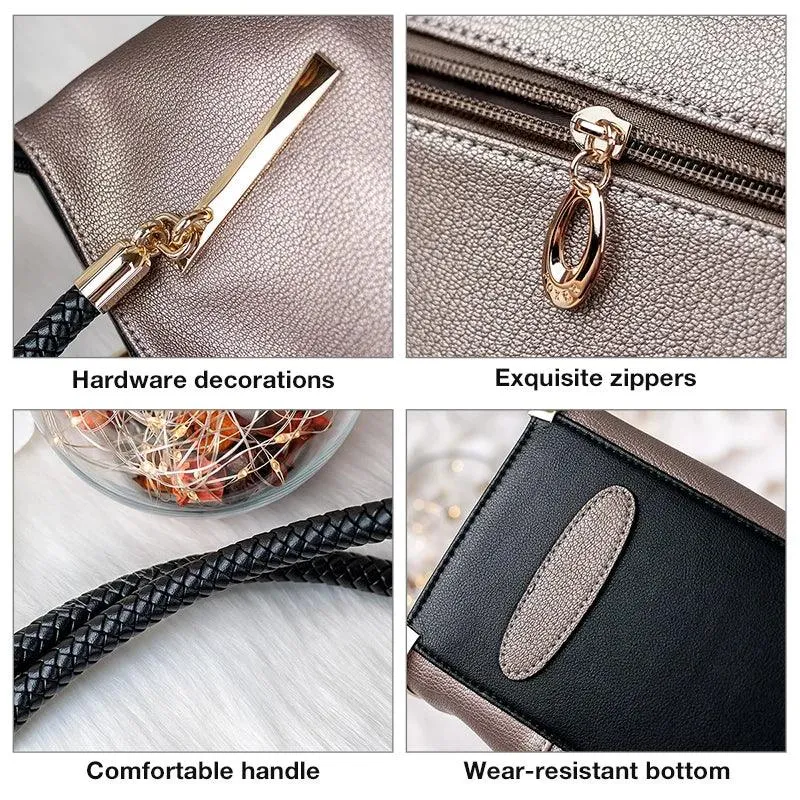 Stylish Women Cowhide Leather Handbag