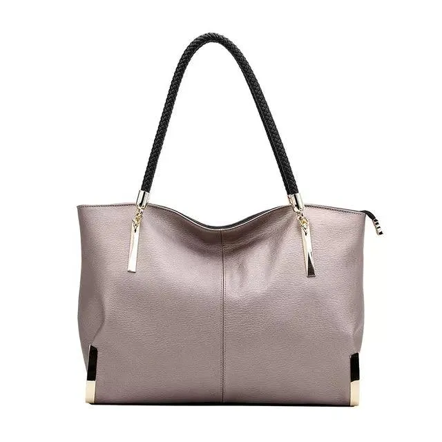 Stylish Women Cowhide Leather Handbag