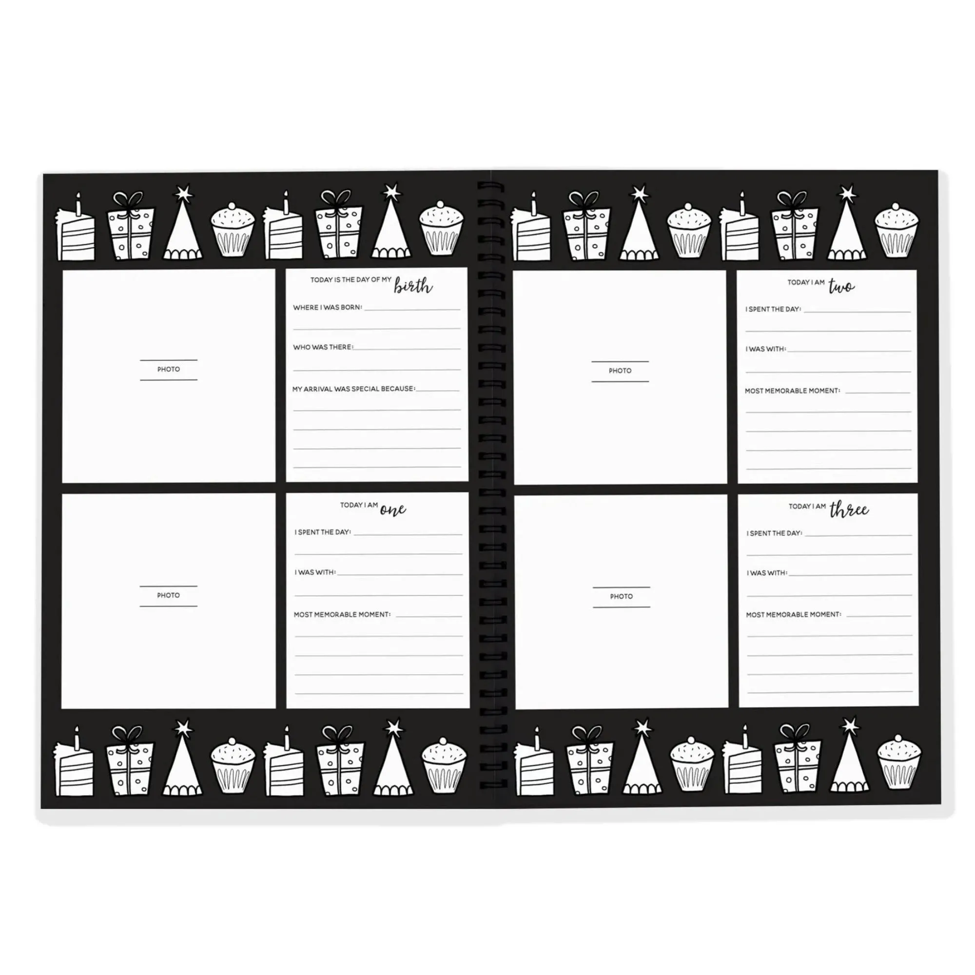 The Monochrome Birthday Book