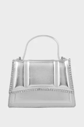 Top handle Hand Bags B15193-Silver