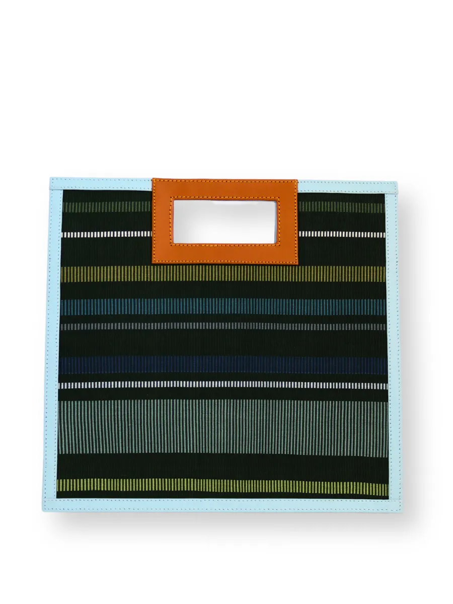 Trapecio Handbag - Greens Blue 1
