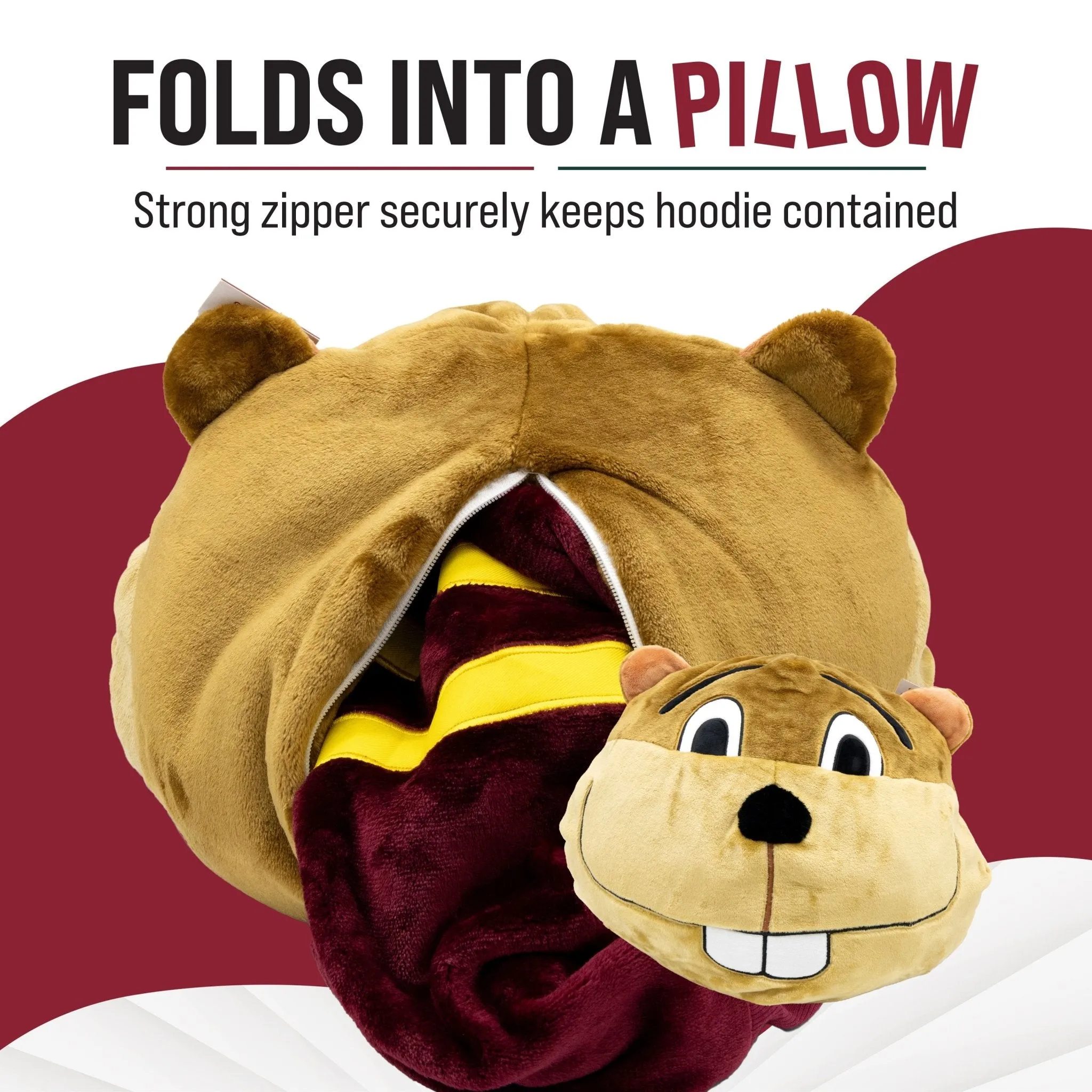 University of Minnesota Gophers Snugible | Blanket Hoodie & Pillow