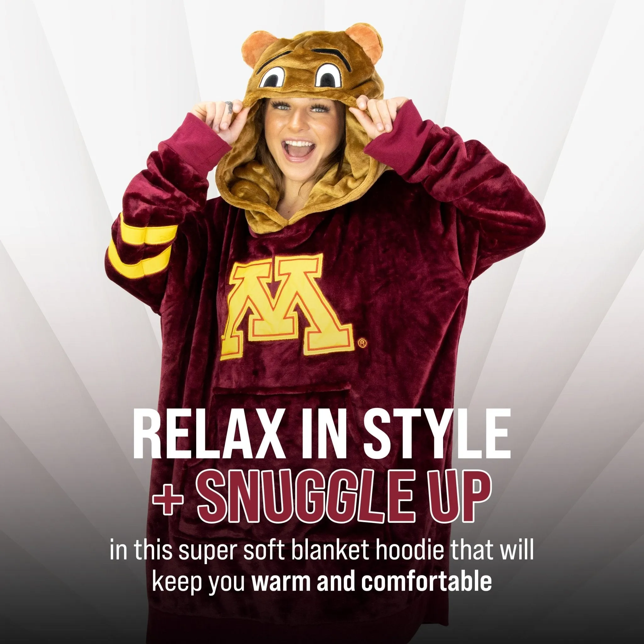 University of Minnesota Gophers Snugible | Blanket Hoodie & Pillow