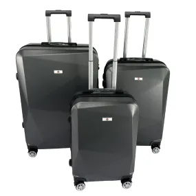 USHA SHRIRAM ABS (Cabin & Check-In Bag) 20|24|28 inch Luggage Bag (55cm, 65cm, 75cm)|Trolley Suitcase Luggage for Men Women |360 Degree Wheel | Travel Bags for Luggage Trolley Carry On Suitcase (Grey)