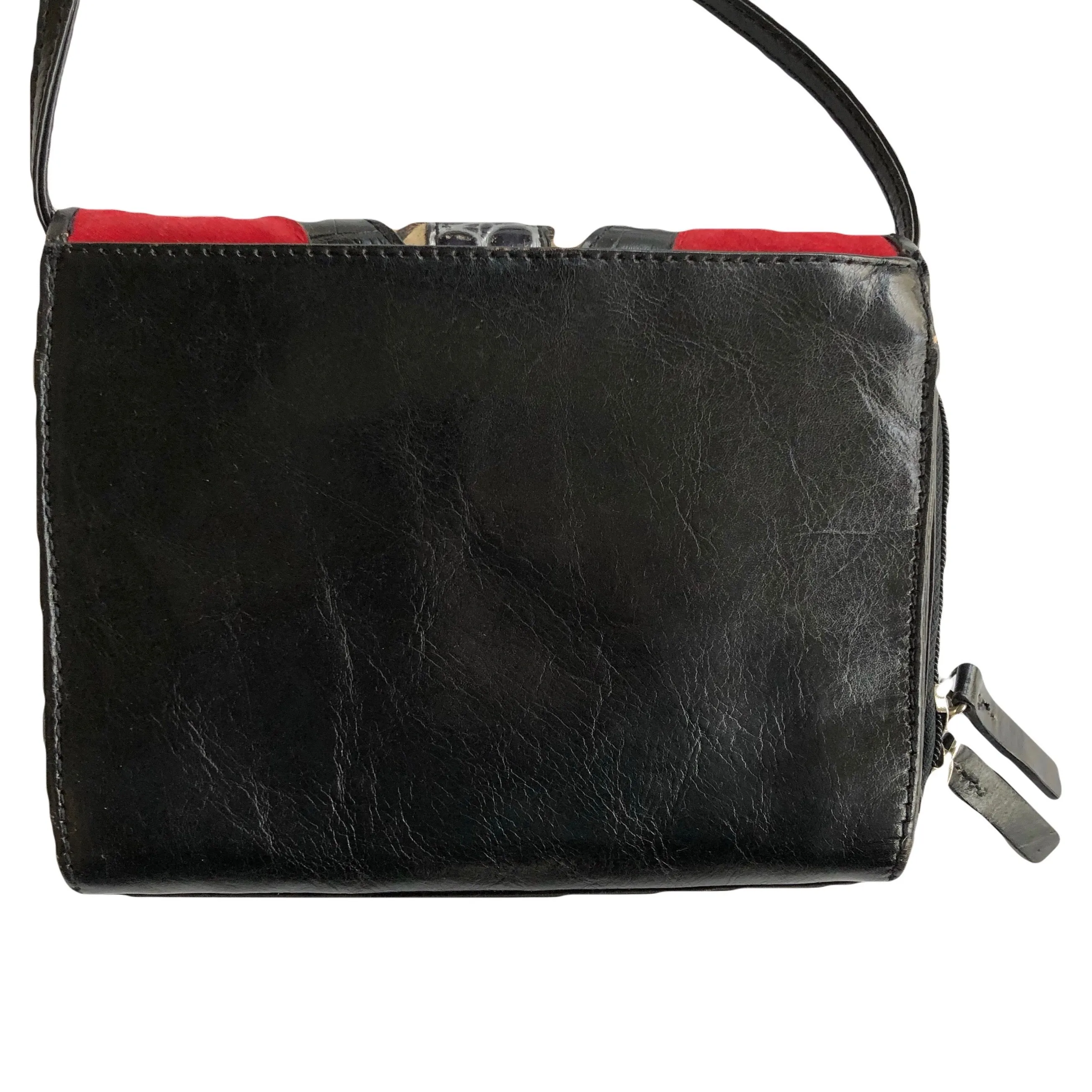 VINTAGE ANIMAL PRINT CROSSBODY BAG