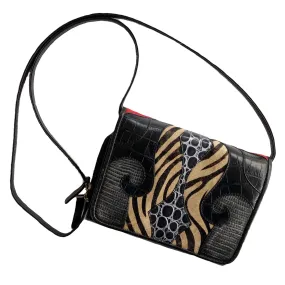 VINTAGE ANIMAL PRINT CROSSBODY BAG
