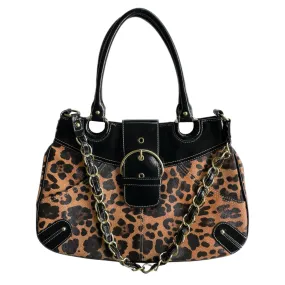 VINTAGE LEOPARD PRINT CHAIN BAG