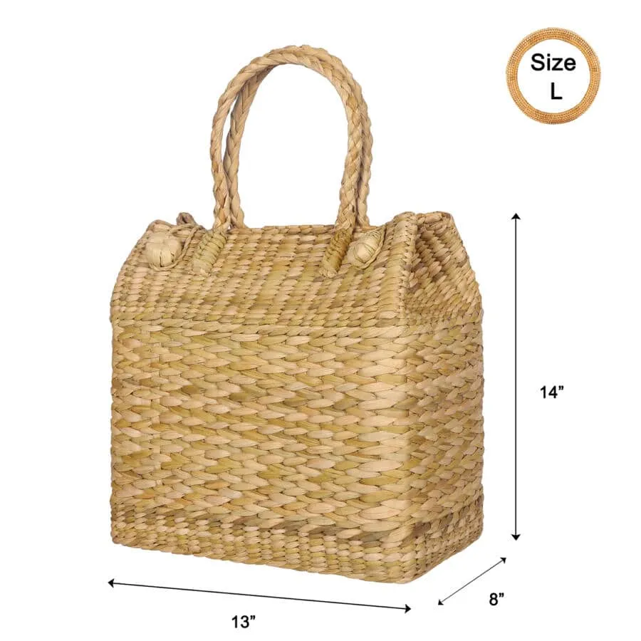 Vogue Straw Basket Bag - Large