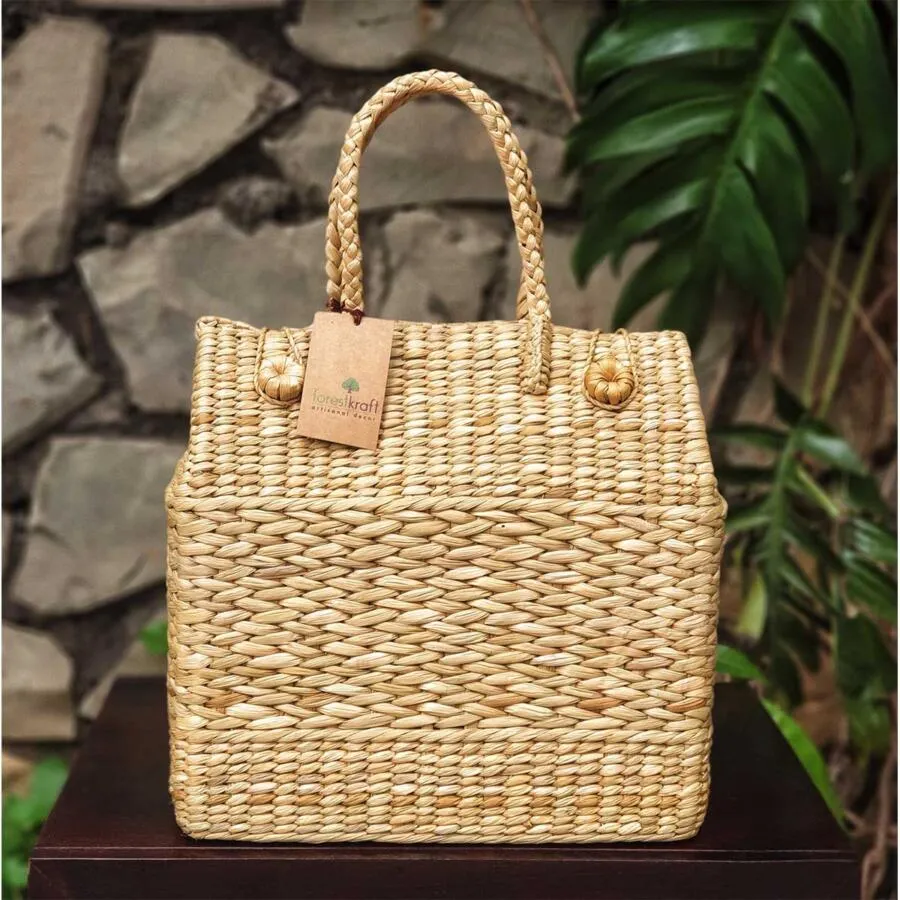 Vogue Straw Basket Bag - Large