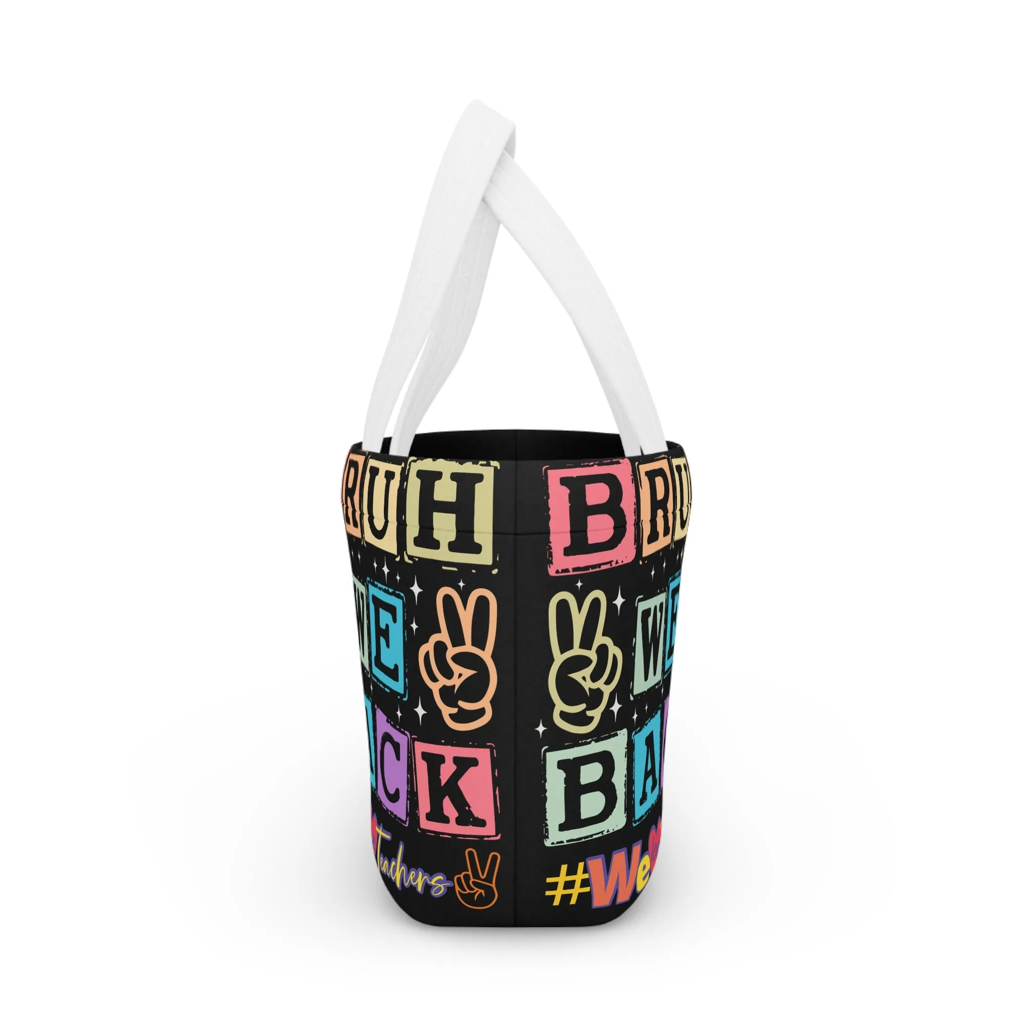 We Love Teachers Lunch Bag, Back To School Lunch Bag, Back to Learning Lunch Bag, Ready for School Lunch Bag. First day Of School.