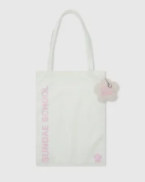 WHITE STRAWBERRY MOCHI PLUSHIE TOTE