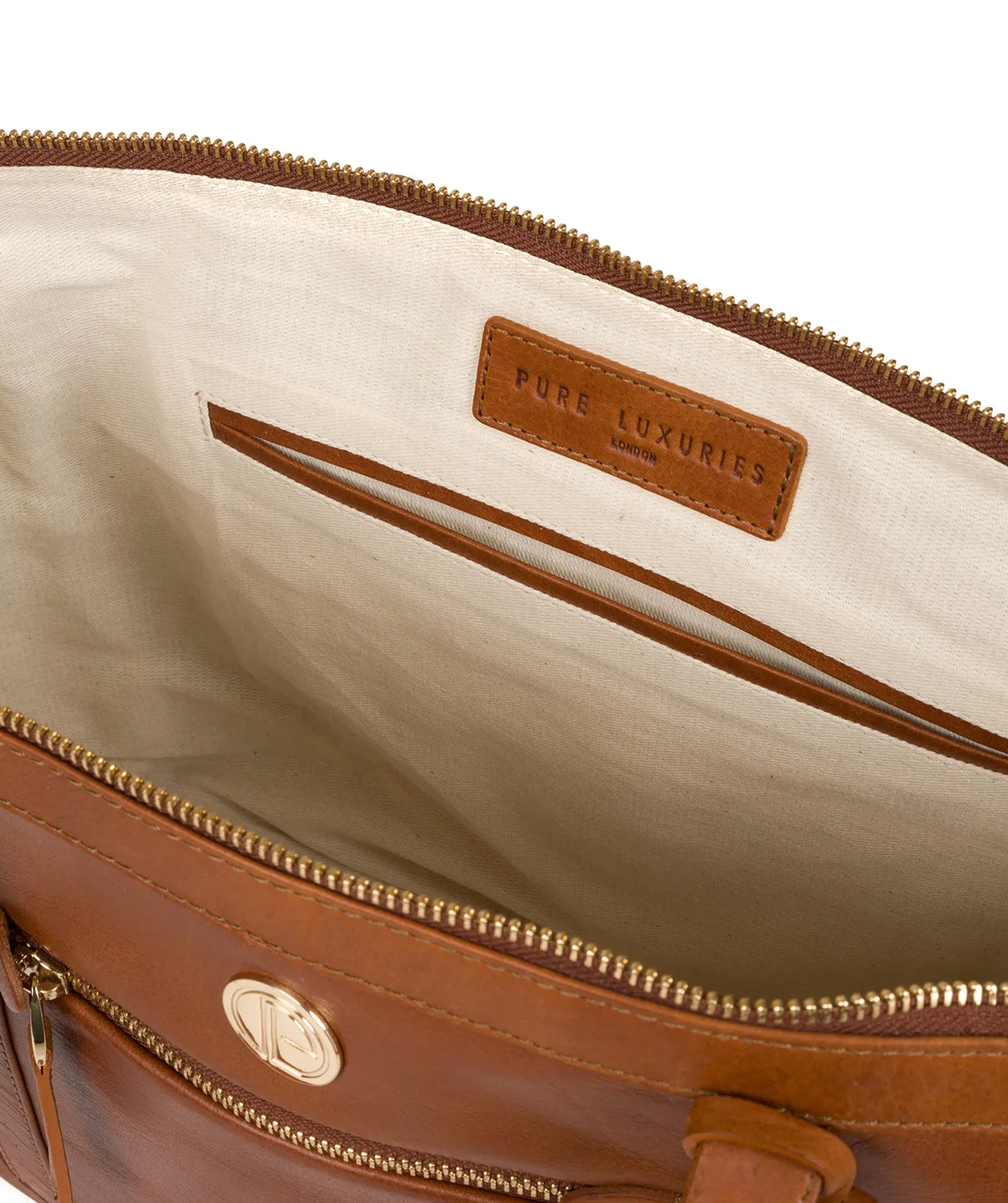 'Willow' Hazelnut Leather Tote Bag