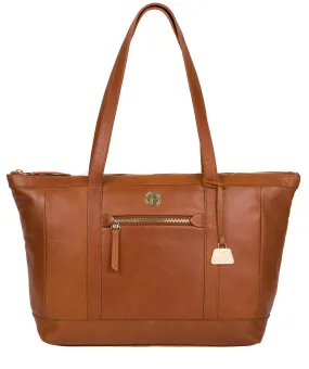 'Willow' Hazelnut Leather Tote Bag