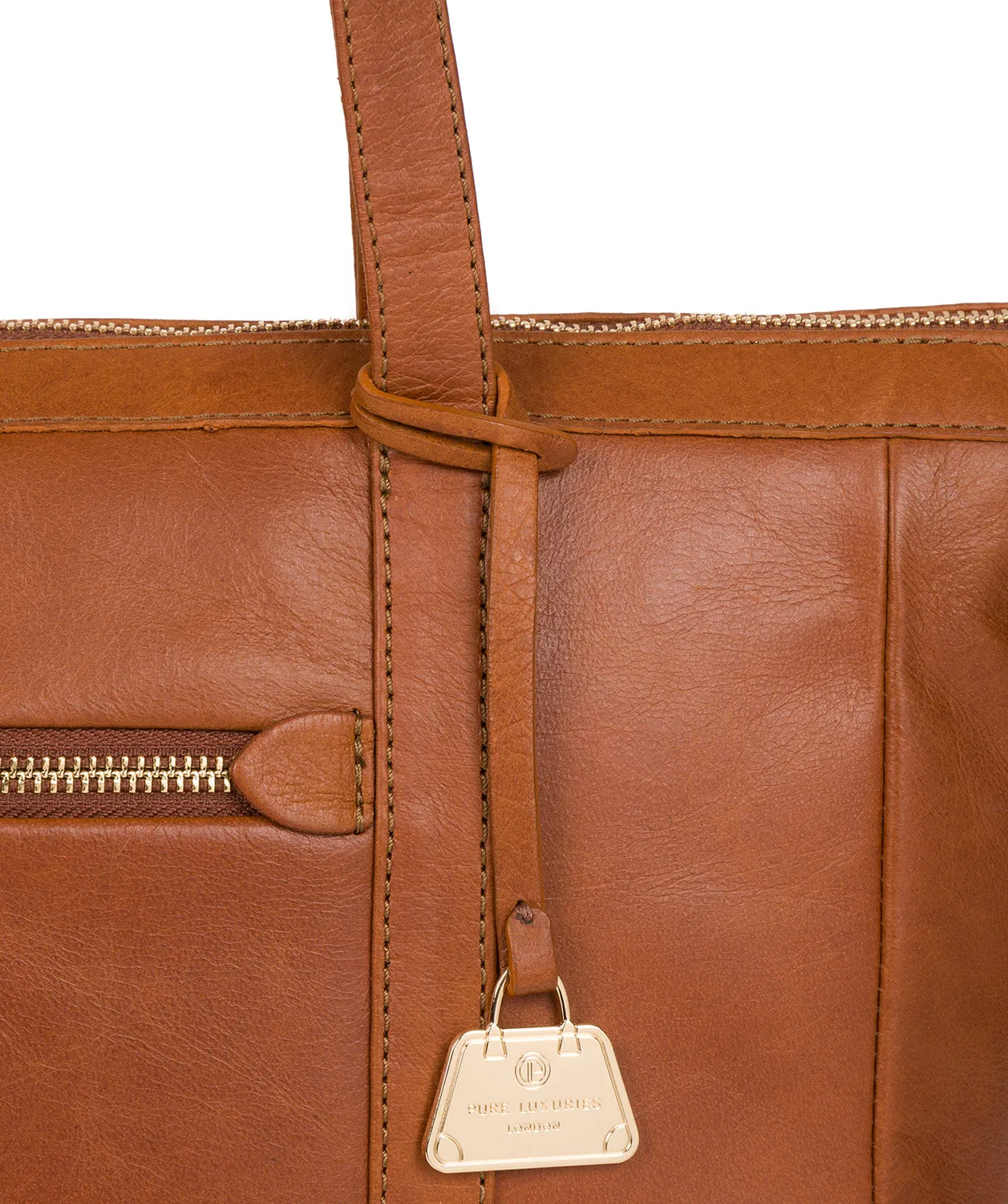 'Willow' Hazelnut Leather Tote Bag