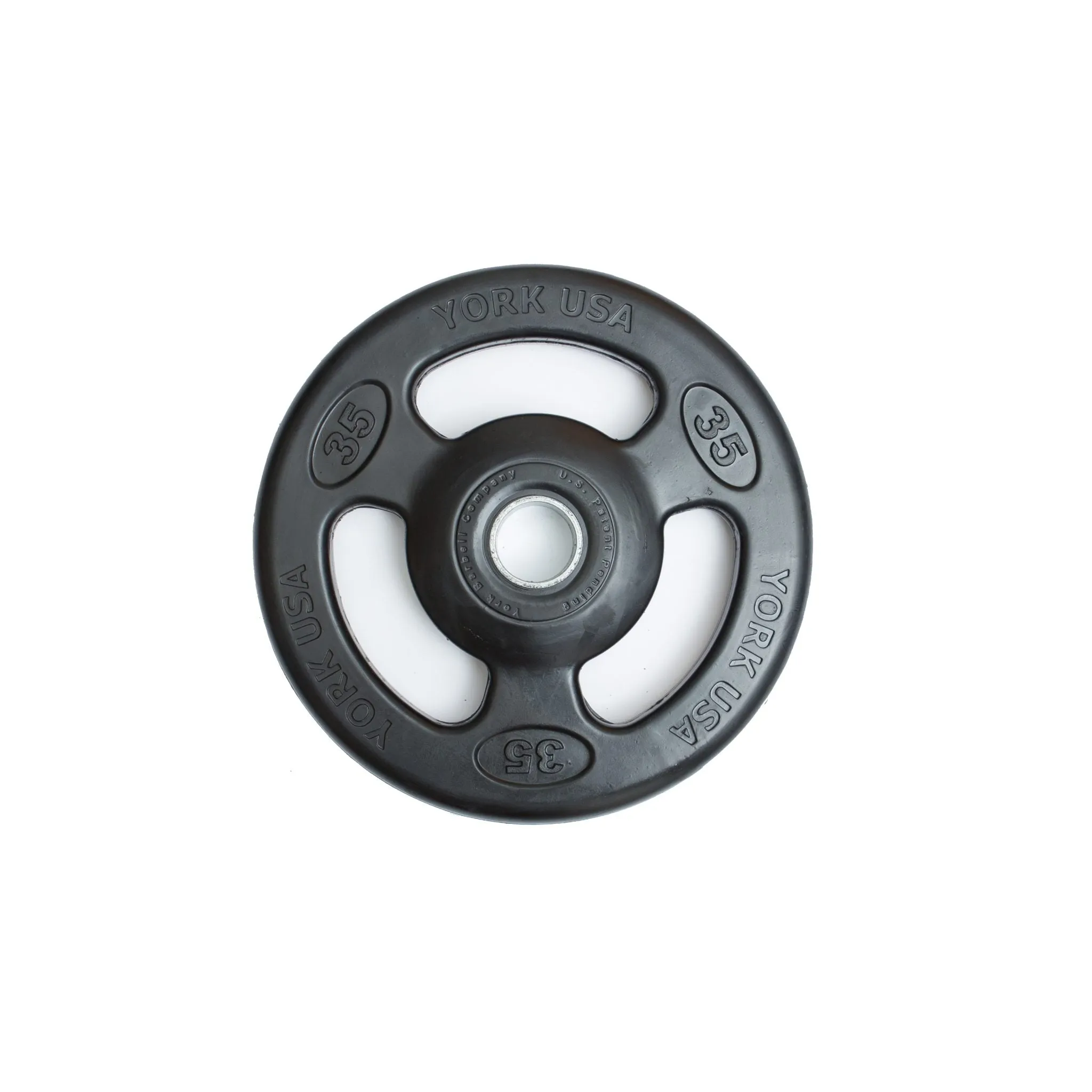 York Iso-Grip Rubber Encased Steel Olympic Plates